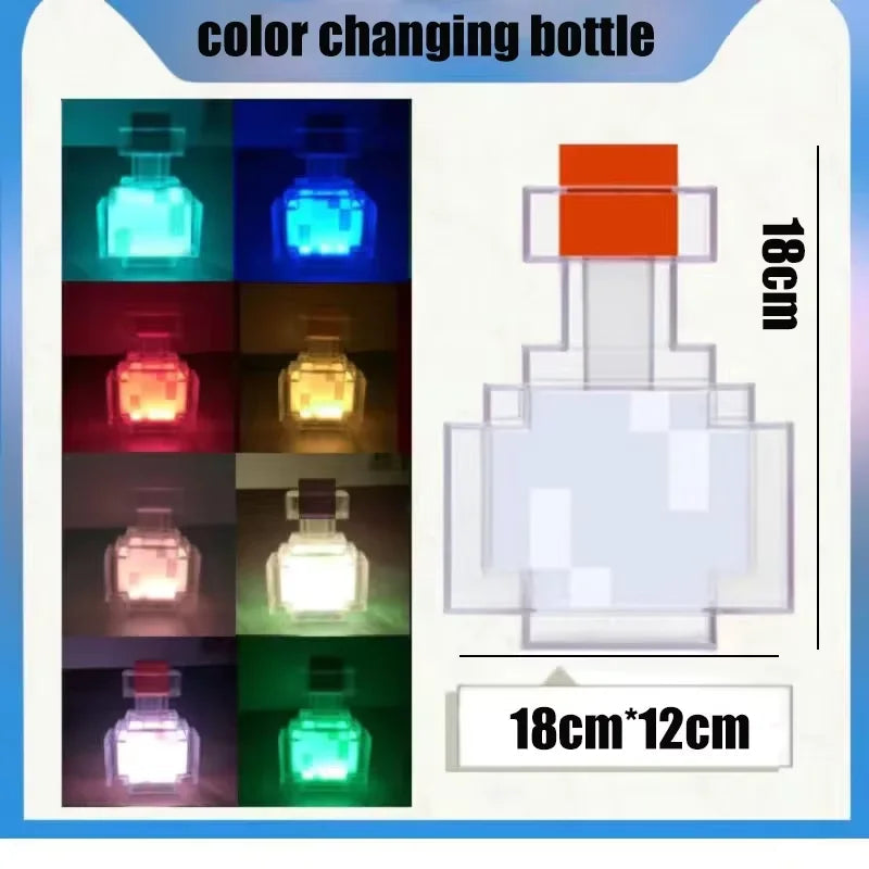 11.5 Inch Brownstone Torch Led Night Lights USB Rechargeable Table Light Game Room Decoration Lamp Kids Birthday Gifts Toy Lamps Quick Pick Grocers